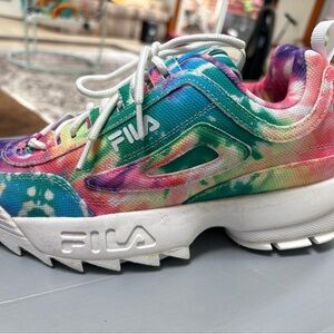 Fila Multicolor Tie-Dye Sneakers